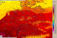Hochsommerliche Temperaturen am Nachmittag