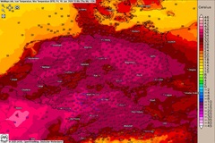 Tropenhitze am Freitagnachmittag
