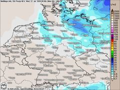 Trockener Westen trifft auf nassen Nordosten