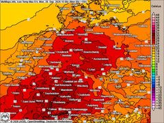 Hitze Ende September: F&auml;llt der Allzeitrekord?